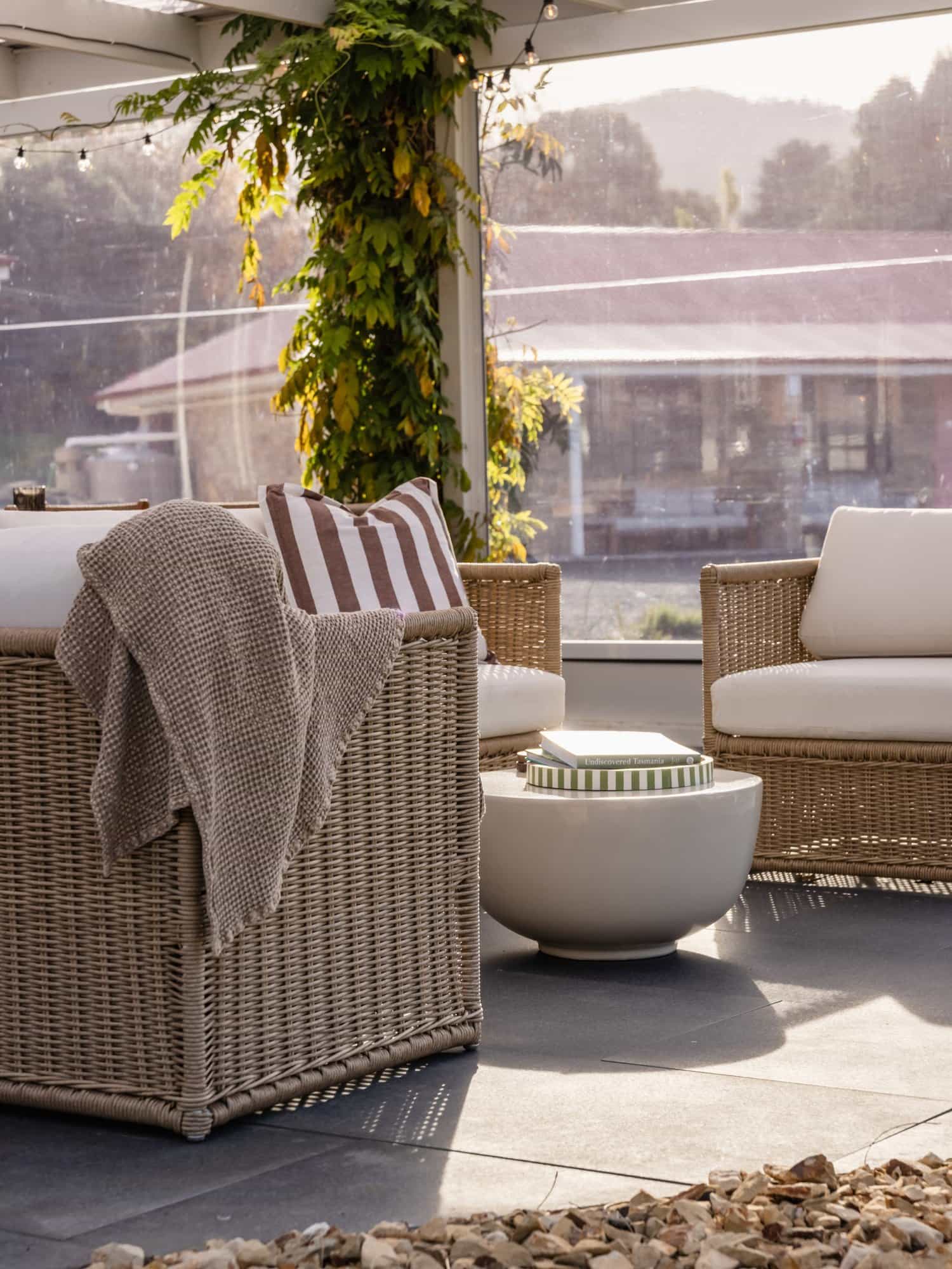 Outdoor lounge at Amadiya Port Arthur Villas