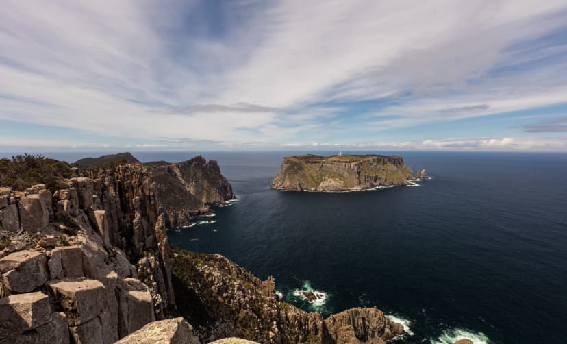 Tasman Island seen from Cape Pillar
