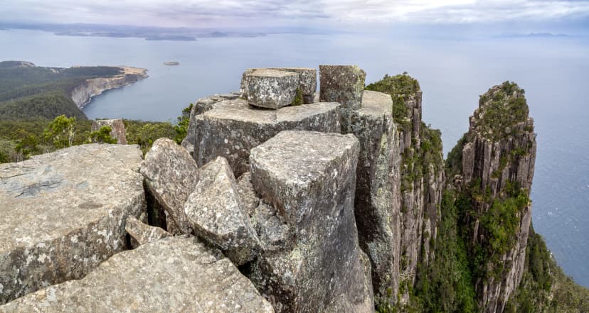 Dolerite columns on the Bishop and Clerk summit