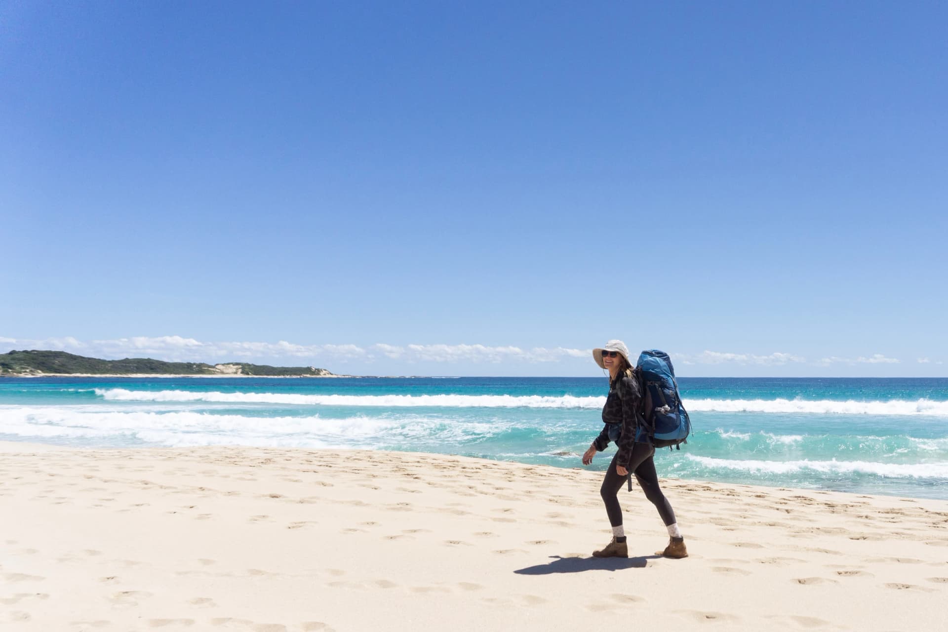 Beach walking on the Cape to Cape Track
