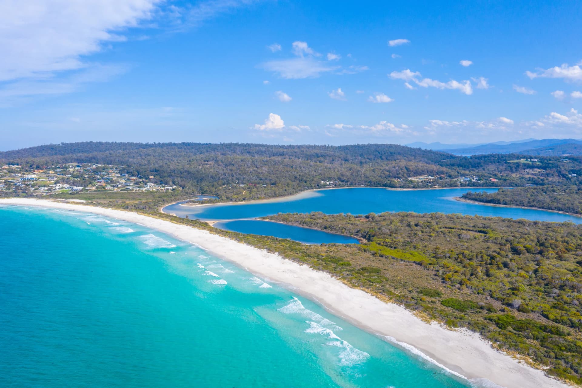 Binalong Bay from the air