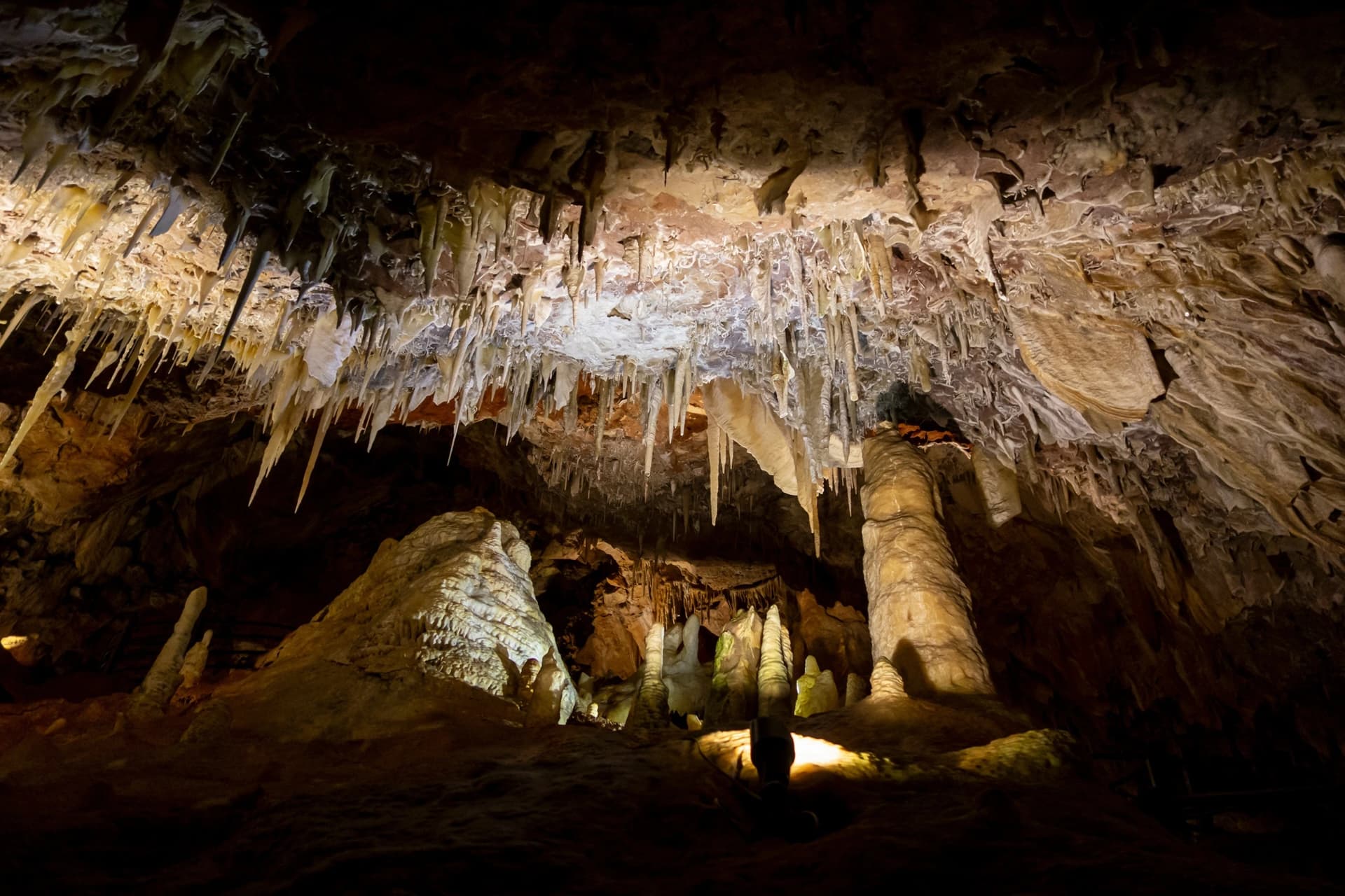 Inside Ngilgi Cave at Yallingup
