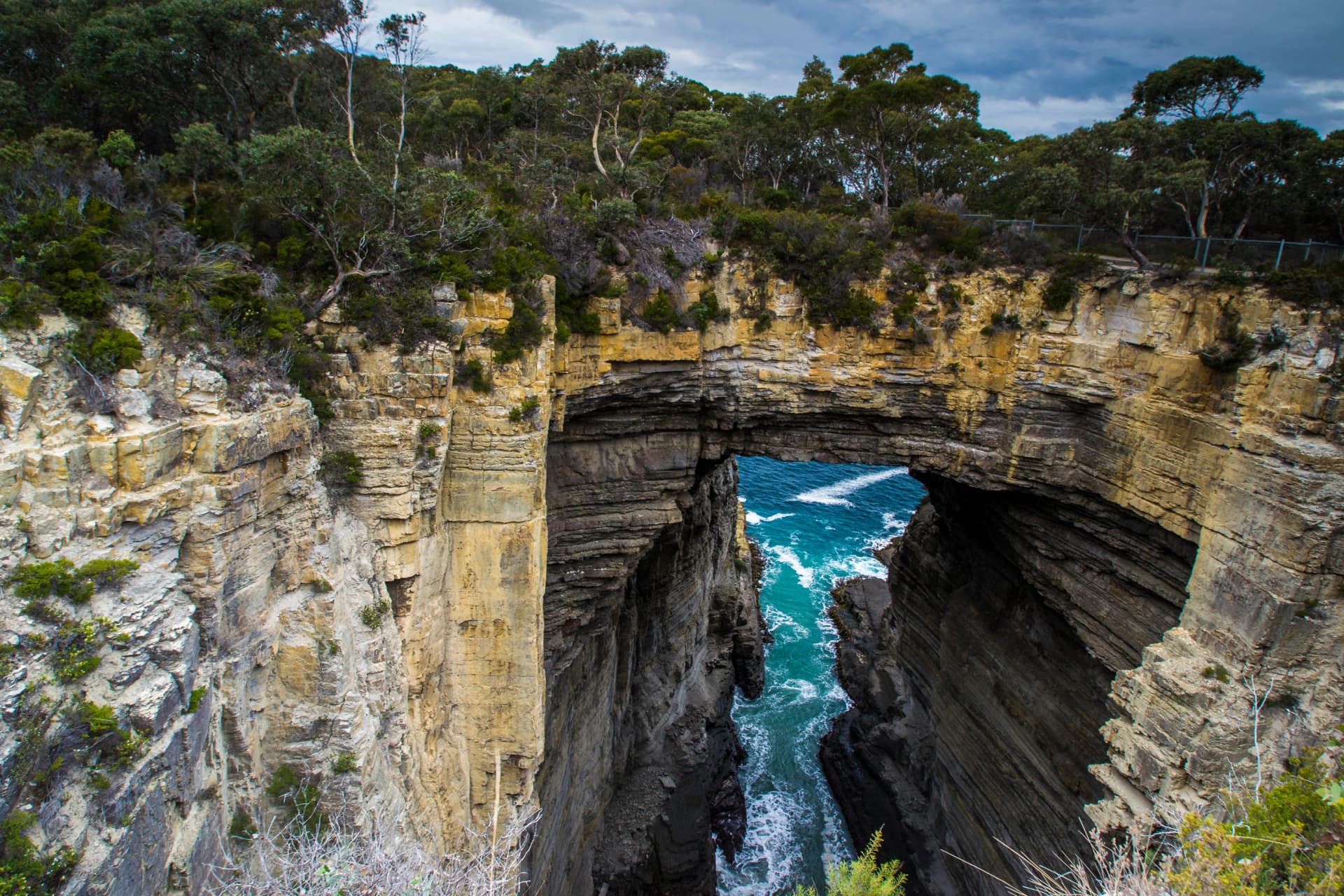 Devils Kitchen near Eaglehawk Neck