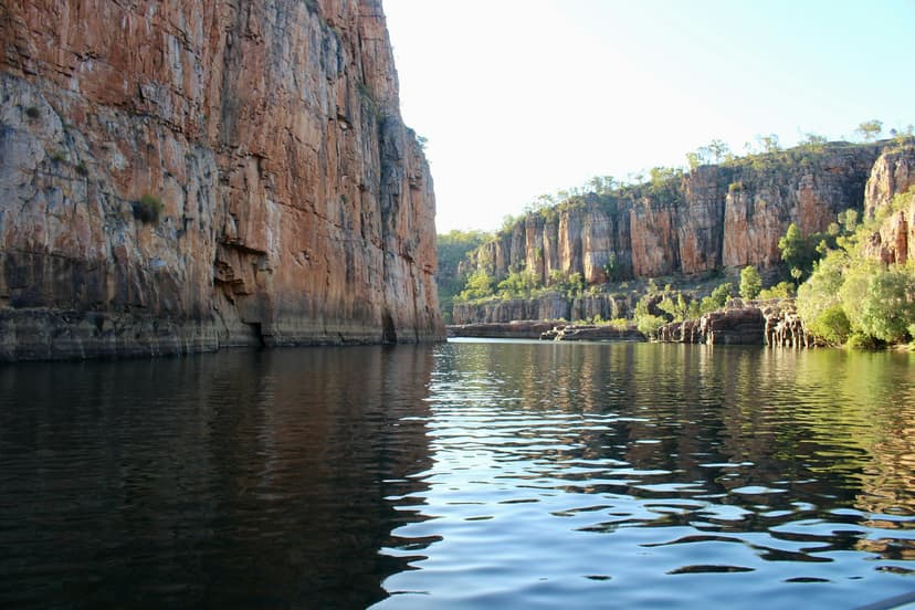 The Katherine River between the gorge walls