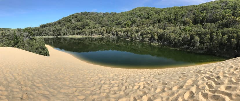 Lake Wabby below the sandblow