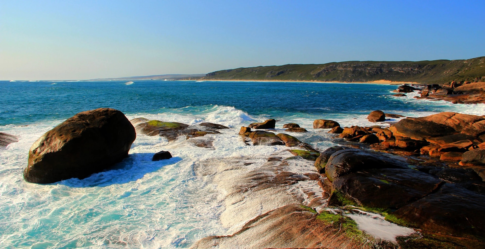 Rocky coastline at Conto Beach