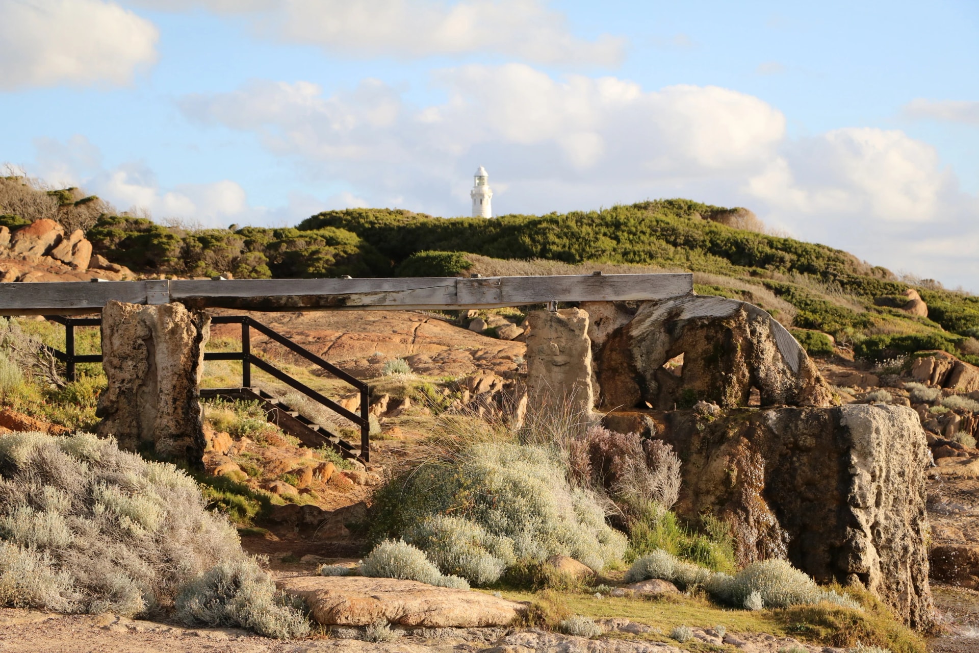 The calcified water wheel at Cape Leeuwin