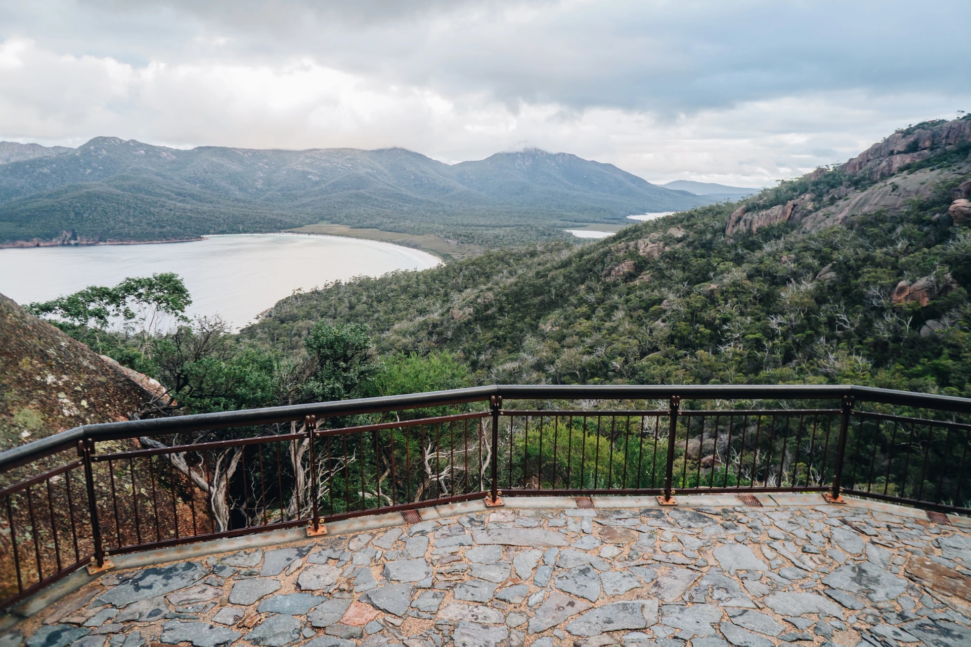 The Wineglass Bay Lookout platform