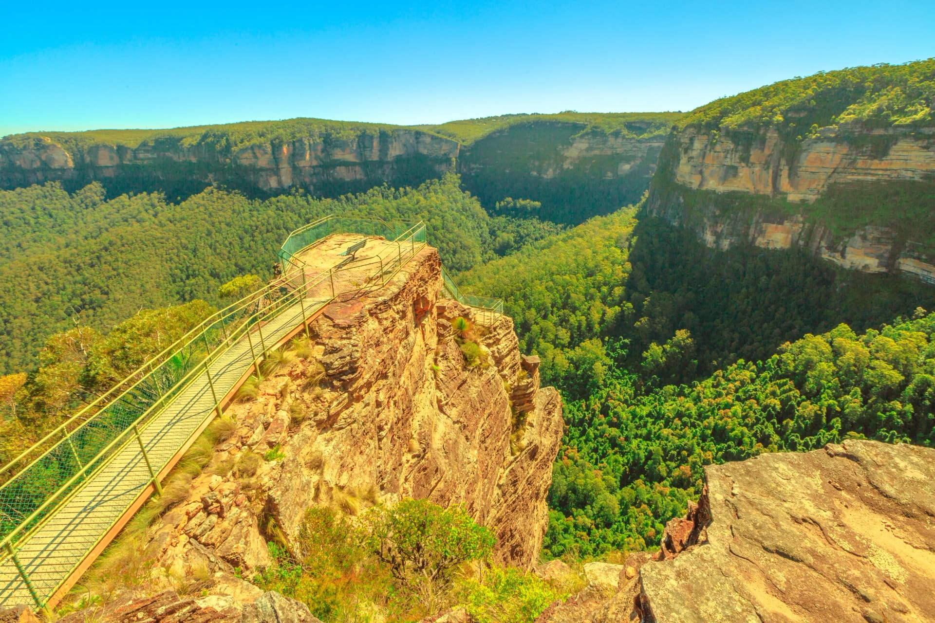 Pulpit Rock lookout above the Grose Valley