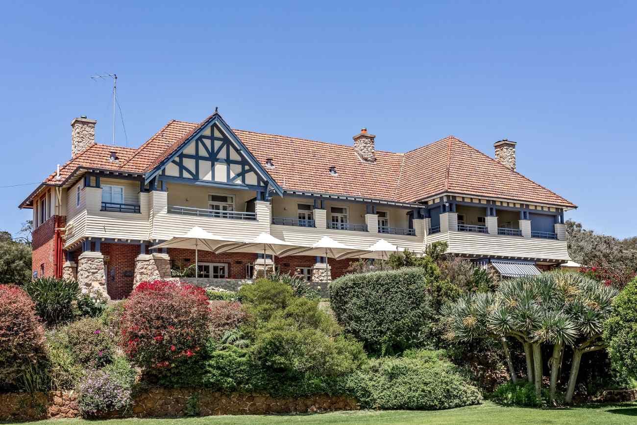Caves House Hotel from the garden