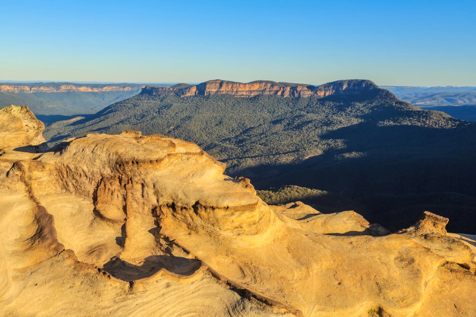 Look across to Mount Solitary from the Prince Henry Cliff Walk