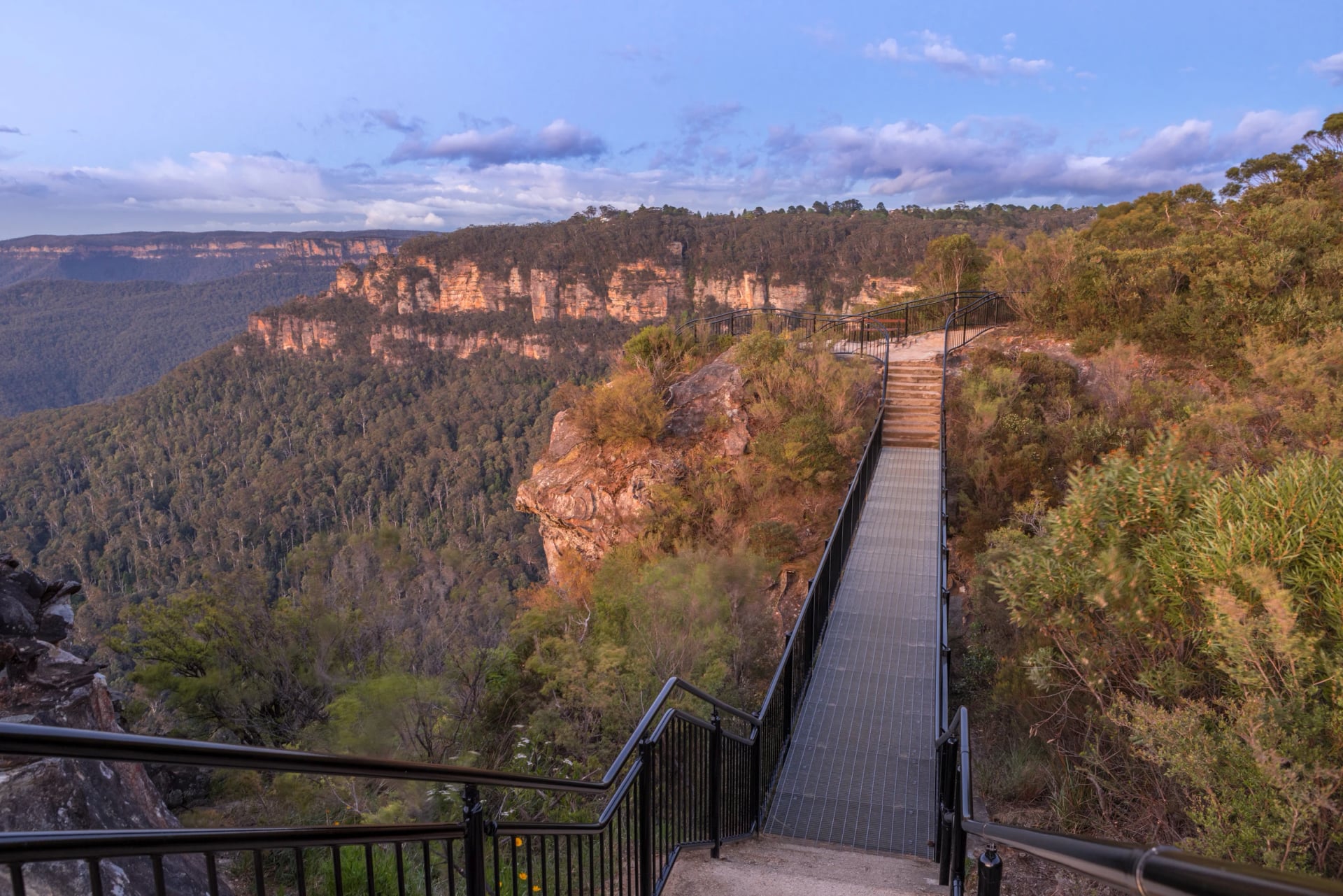 Cross Buttenshaw Bridge on the Grand Cliff Top Walk